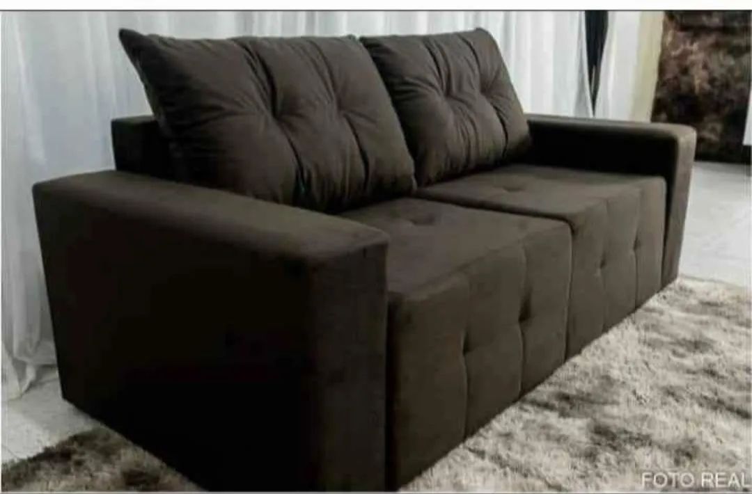 SOFÁ RETRÁTIL 2 LUGARES SUEDE