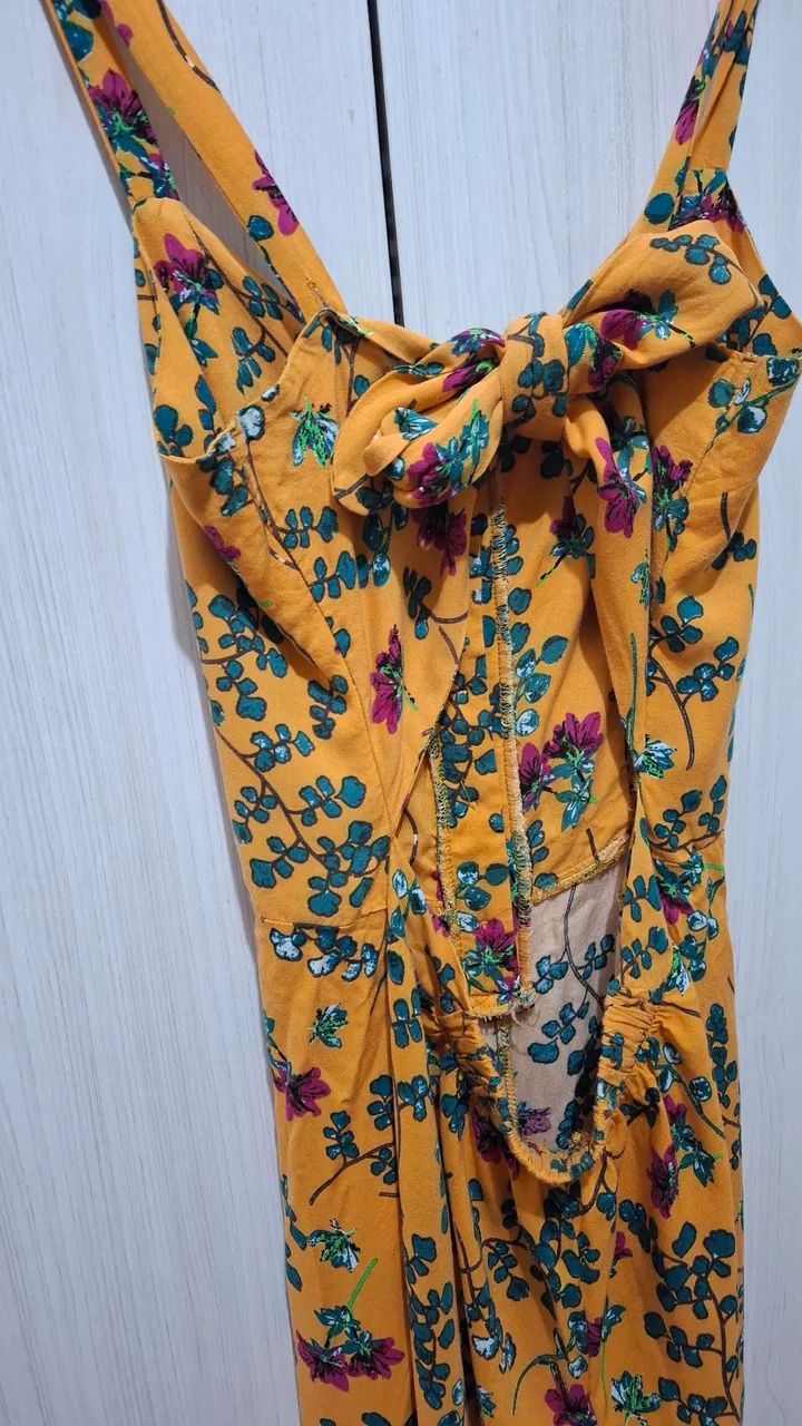 Macacão Amarelo Florido - Foto 2