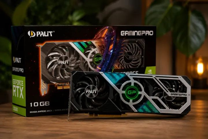 Placa de Vídeo Nvidia RTX 3080 Palit GAMING PRO 10Gb