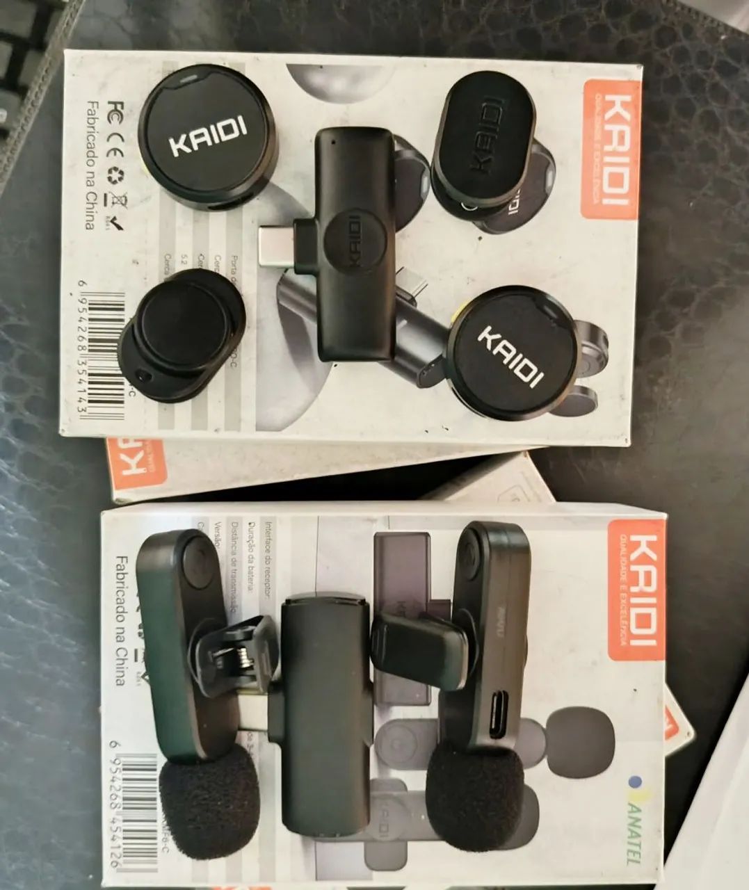2 KIT KAIDI  - FONE BLUETOOTH + MICROFONE DE LAPELA SEM FIO - Foto 3