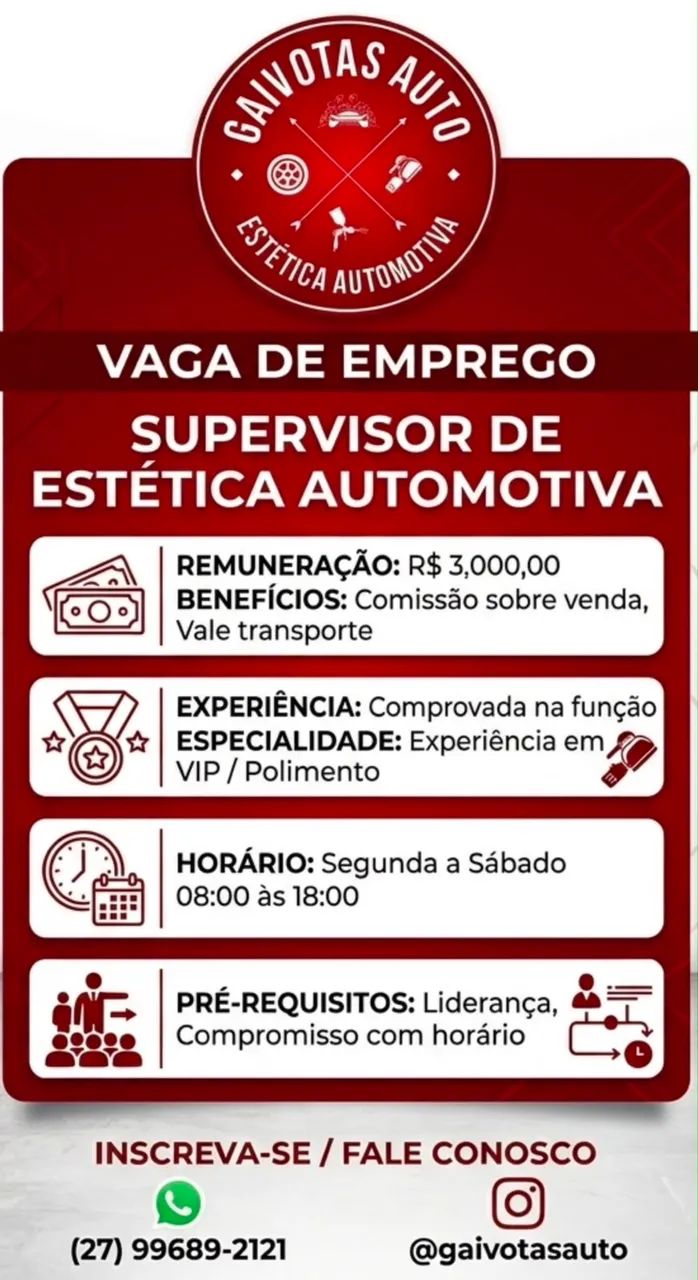 Vaga de emprego 