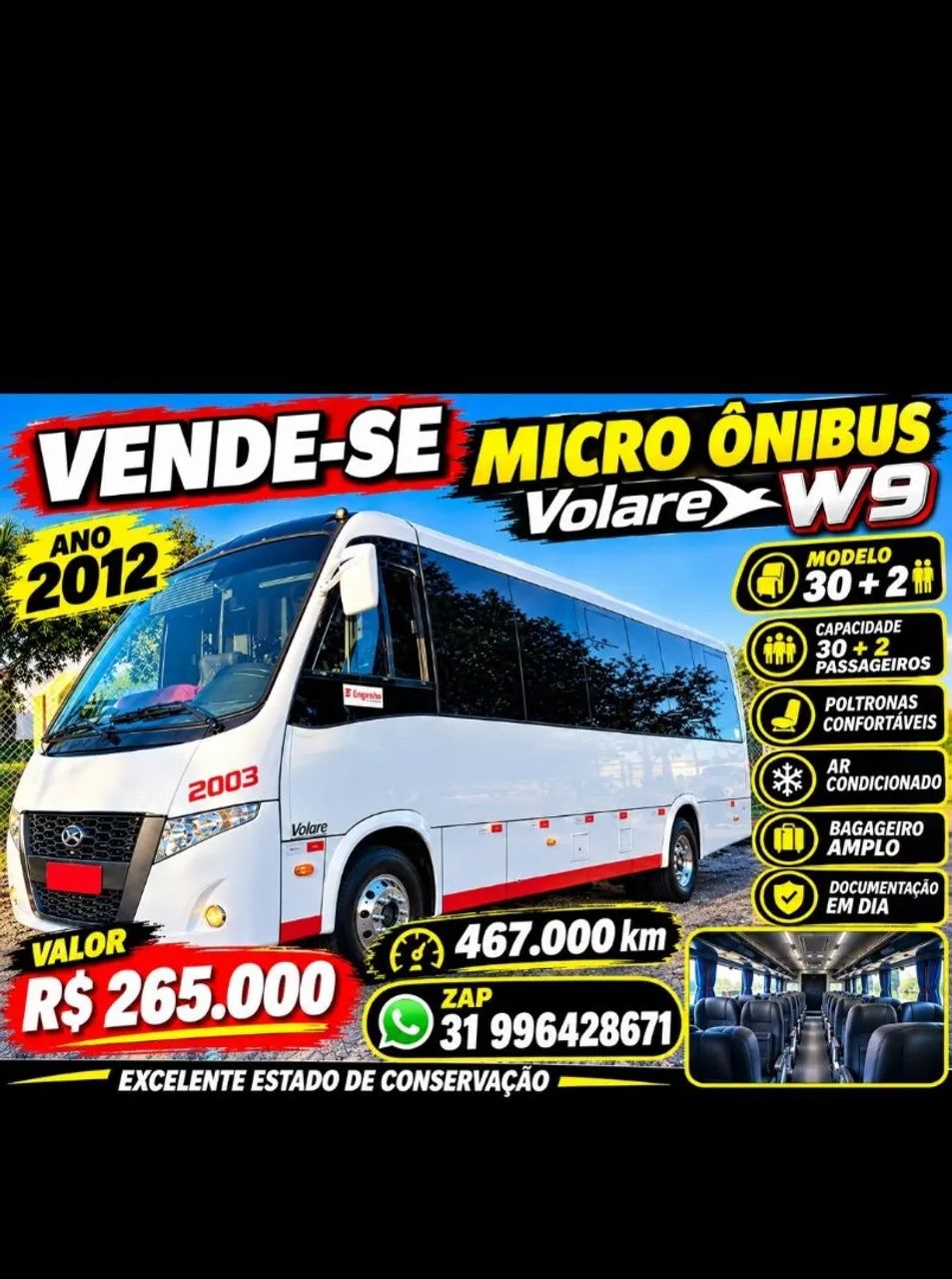 Vendo micro onibus volare w9