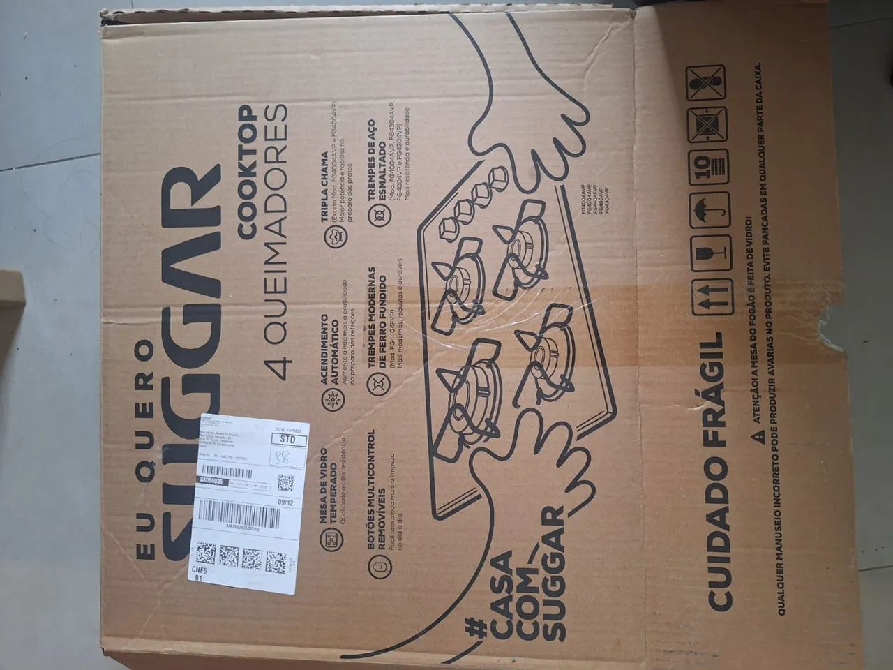 Vendo cooktop da marca suggar com 4 bocas nunca usado - Foto 4