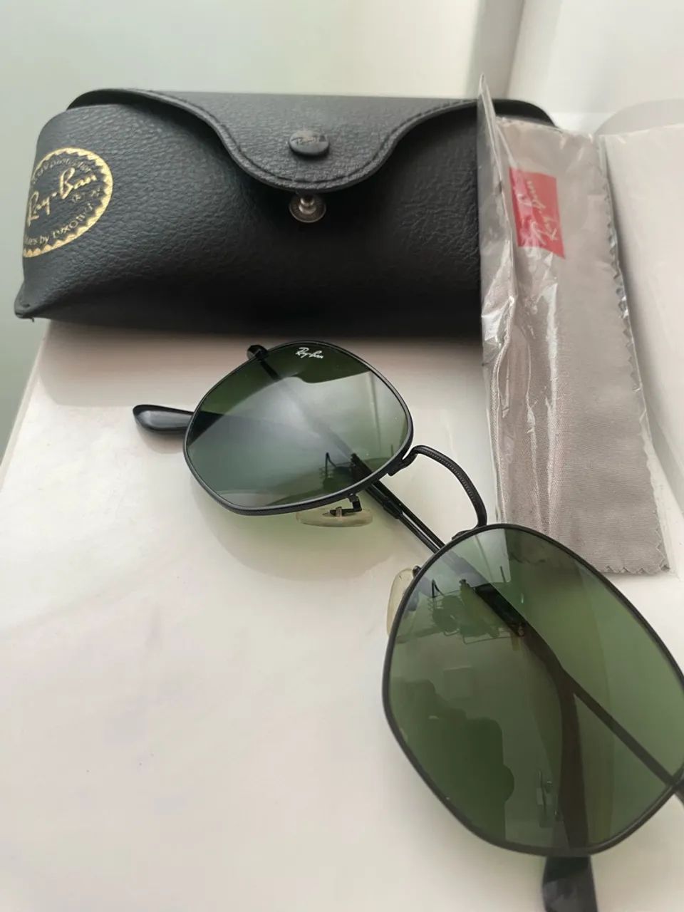Óculos Original Ray Ban Hexagonal Flat Lenses - Foto 3