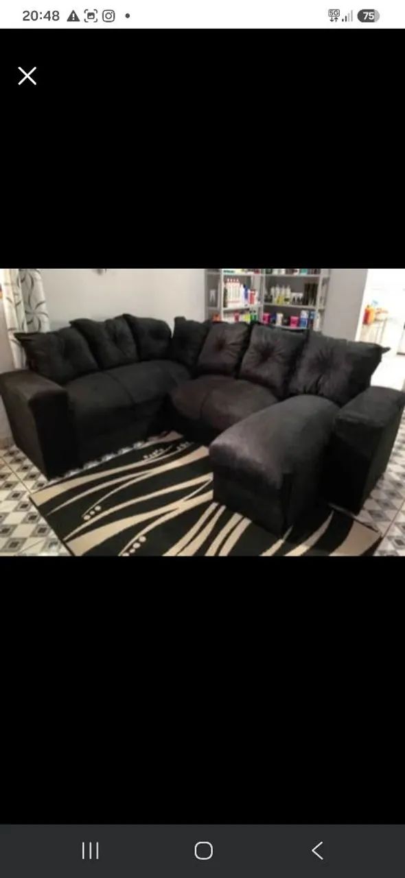 Imperdível! Sofa canto 6 lugares com chaise
