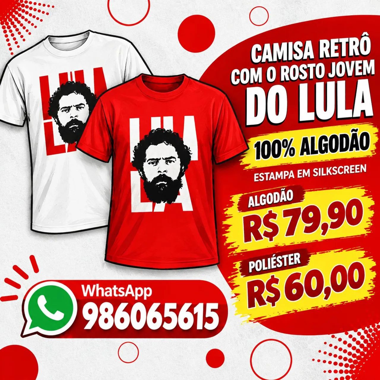 Camisa Personalizada Lula - Foto 3