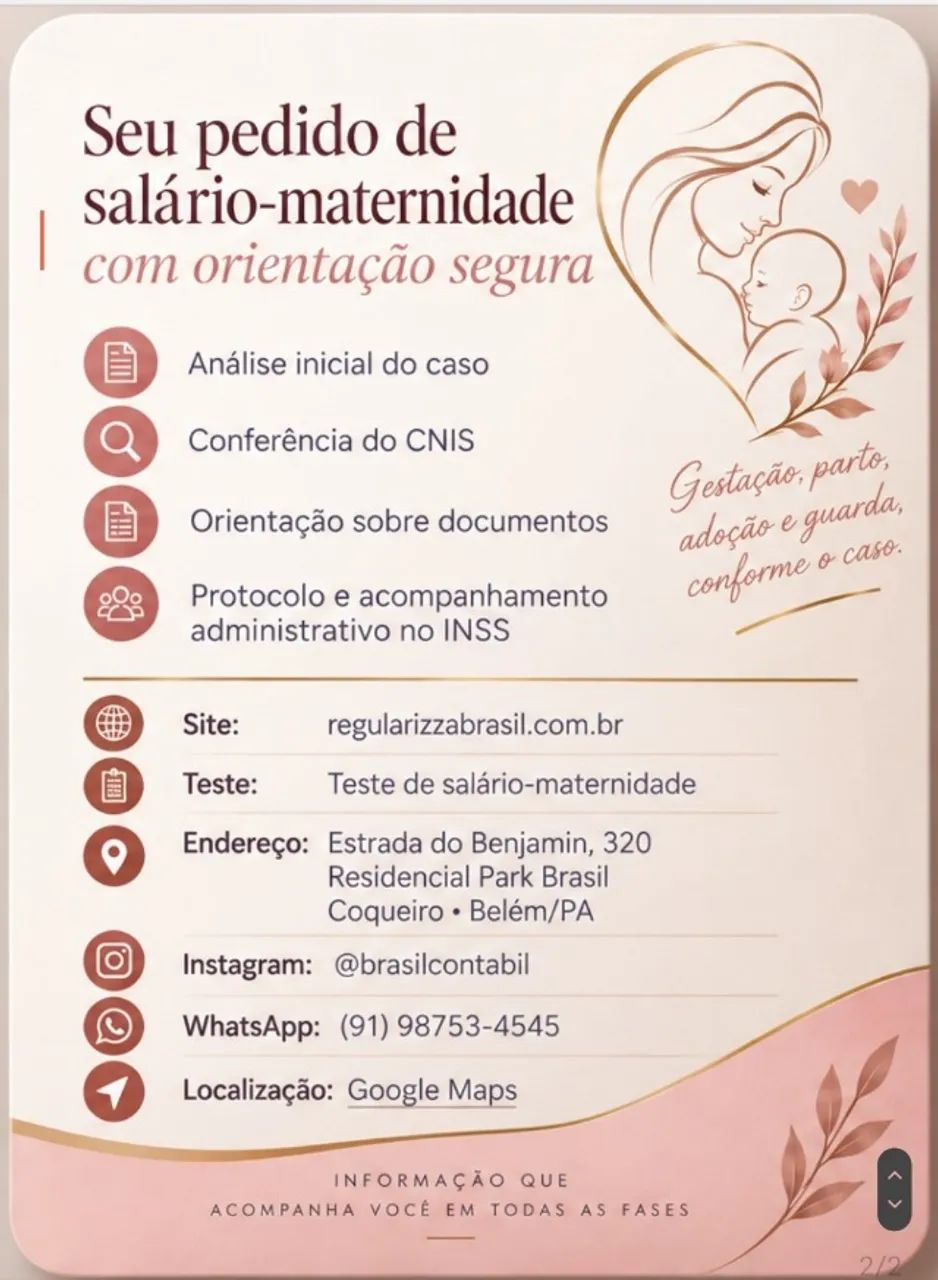 Regularizza Brasil - Salário Maternidade  - Foto 2