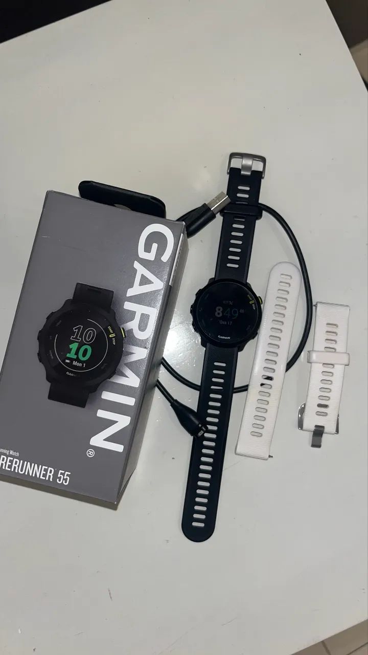 Relógio Garmin Forerunner 55 SEMINOVO com pulseira brinde