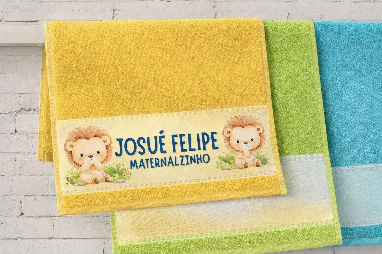 Toalhinha infantil personalizada