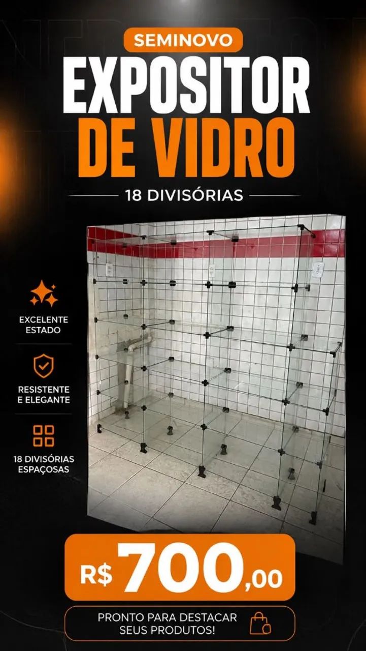 Expositor de vidro  - Foto 2