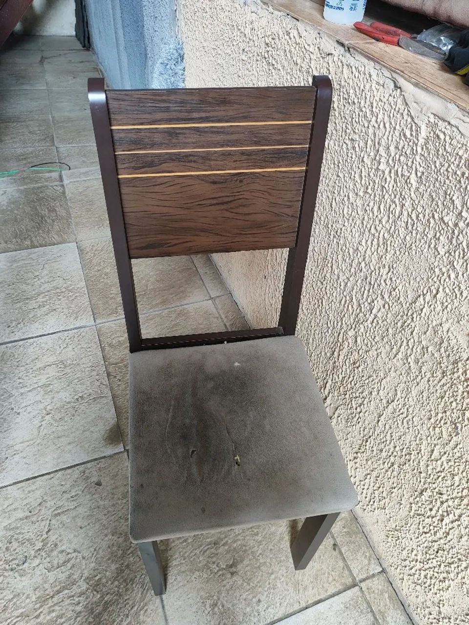 Mesa 4 lugares com tampo de vidro - Foto 4