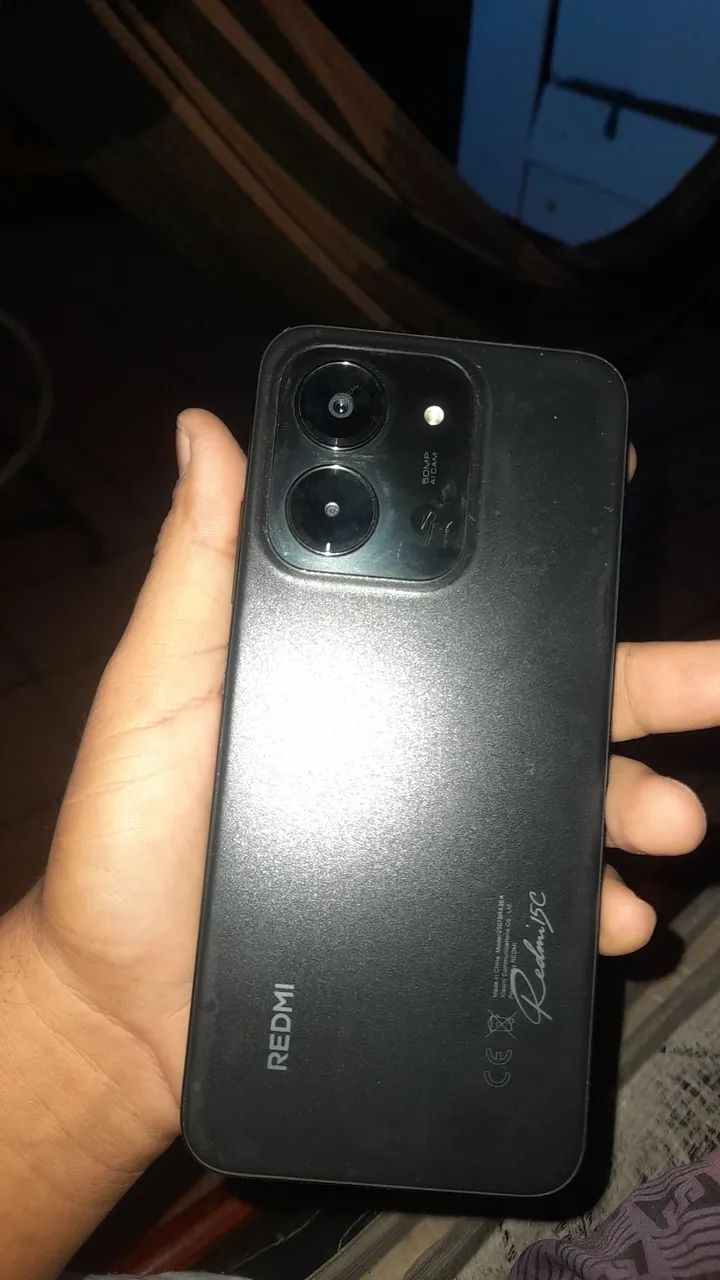 Redmi 15c Com Caixa, Capinha, película e documento 