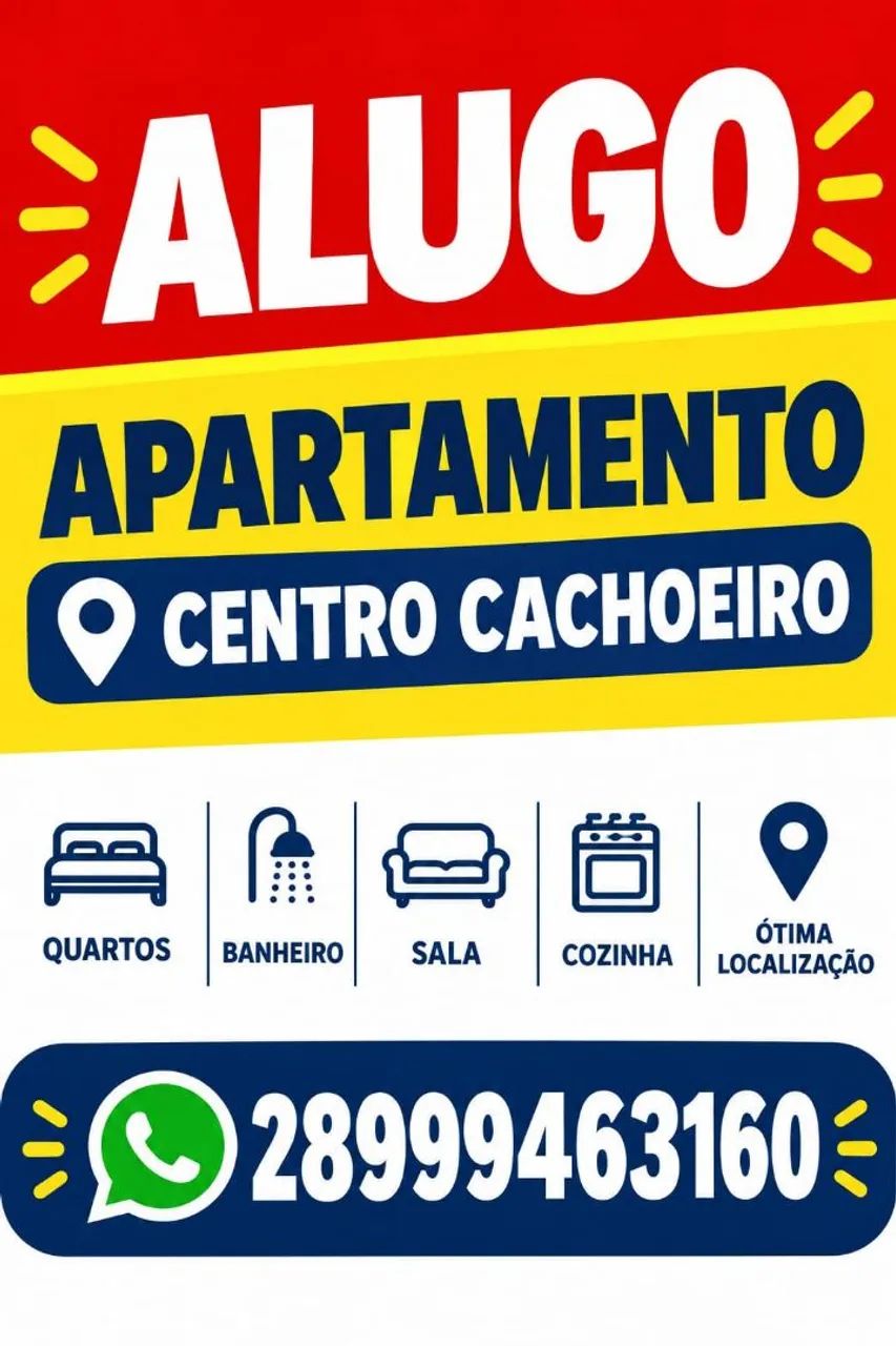 ALUGO APARTAMENTOS NO CENTRO