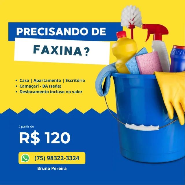 Faxina | Diária em Camaçari 