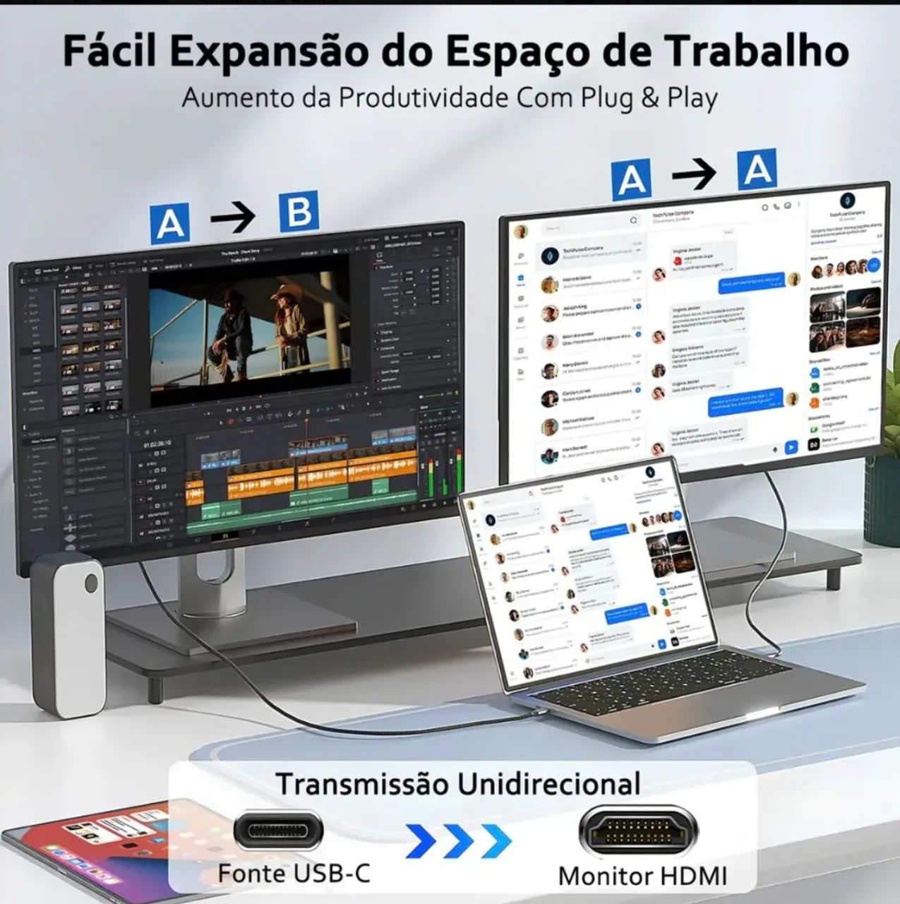 Adaptador USB-C para HDMI - Foto 3