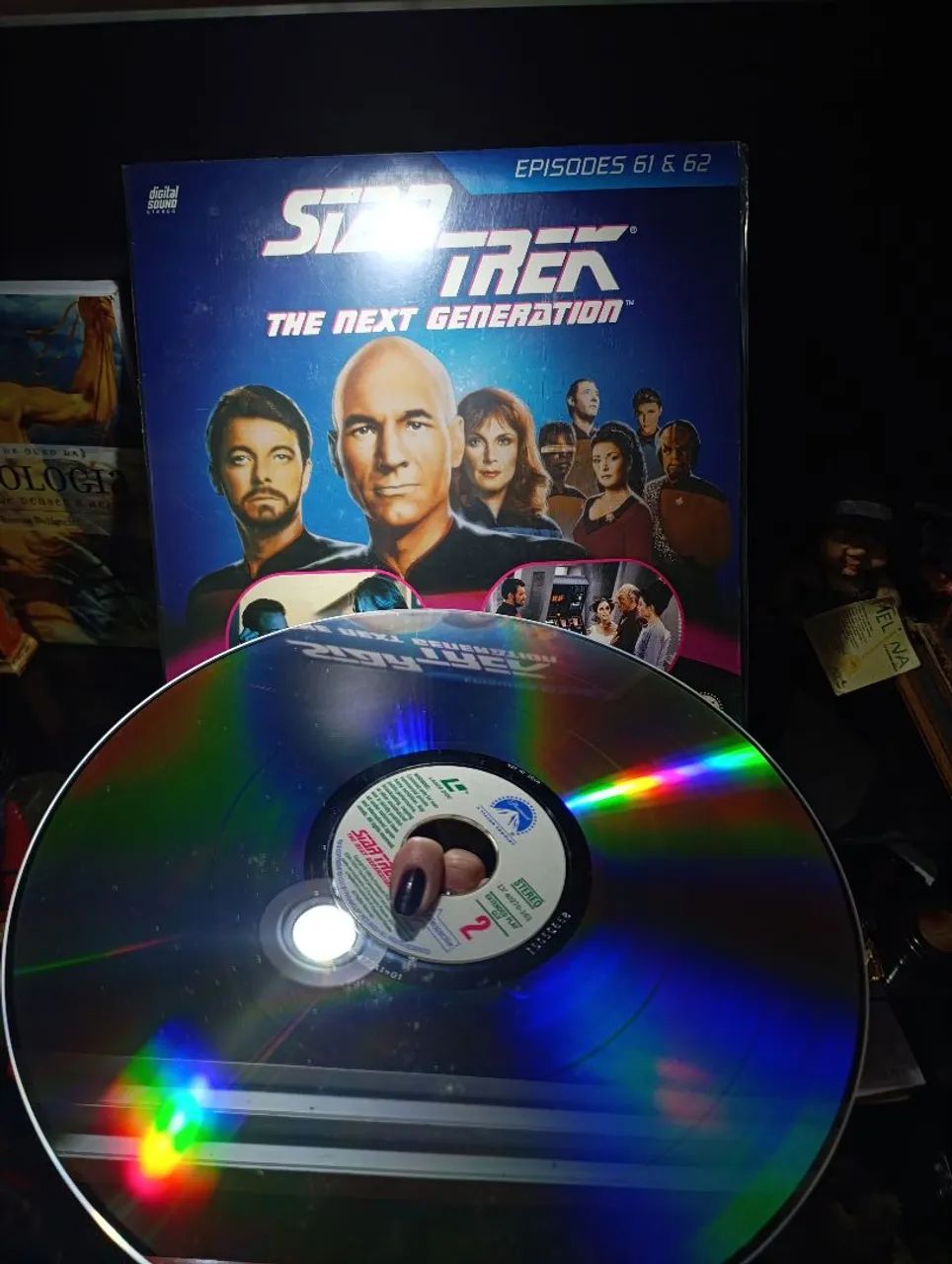 Laserdisc Star Trek The Next Generation 61 e 62 - Foto 2