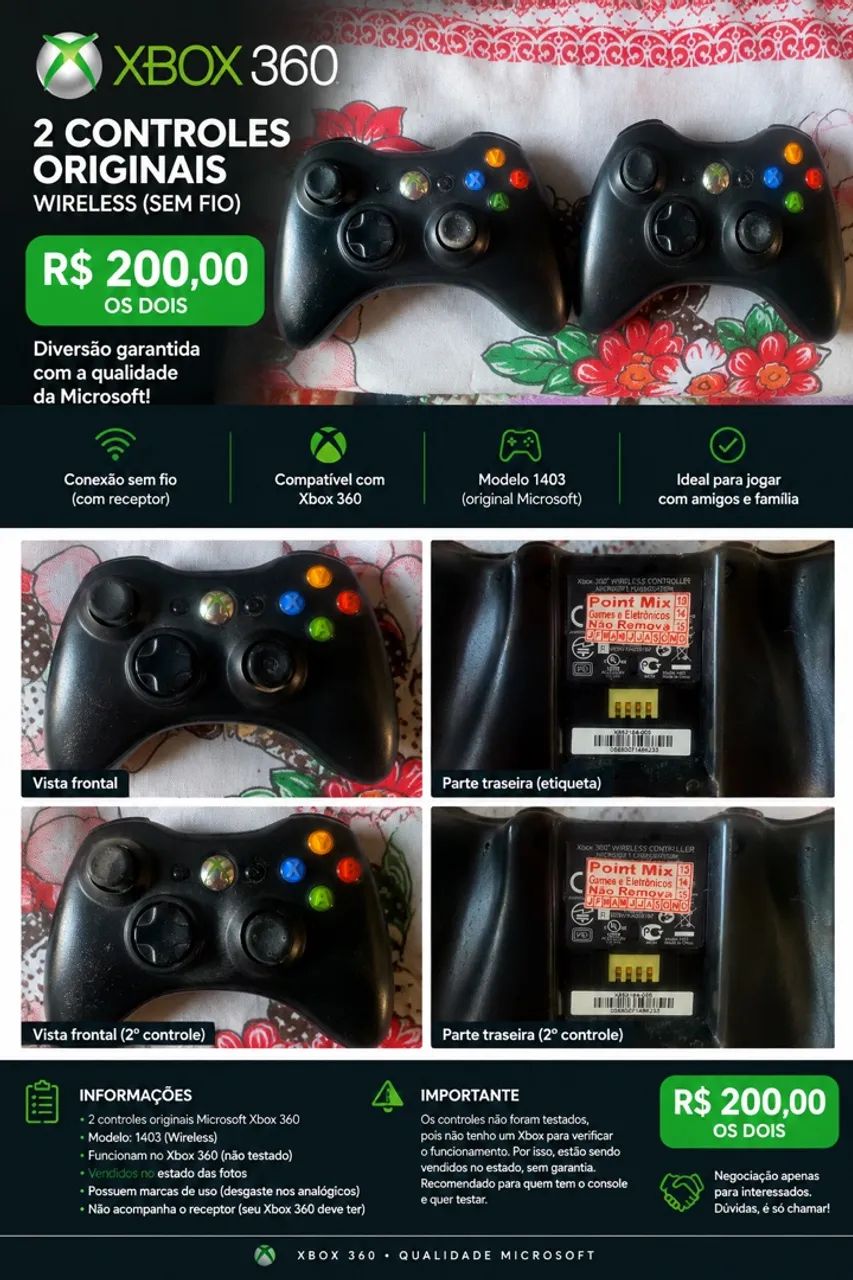Controles Xbox 360