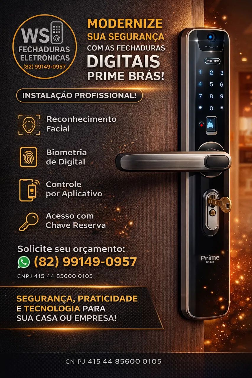 Instalações fechaduras eletrônicas e digitais