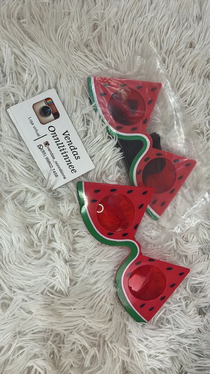 Óculos de sol design melancia  - Foto 3
