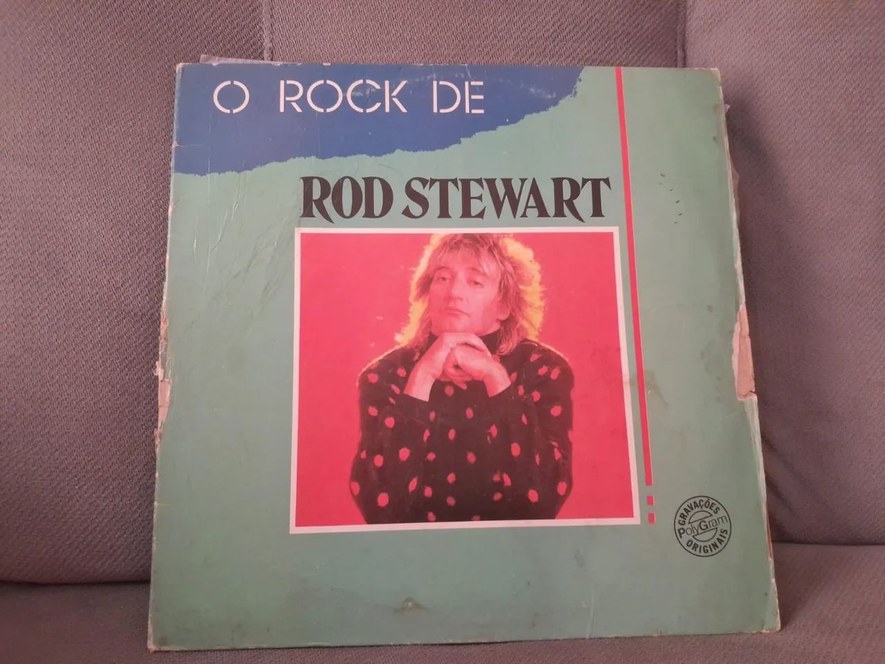 Disco de vinil o rock de Rod Stewart