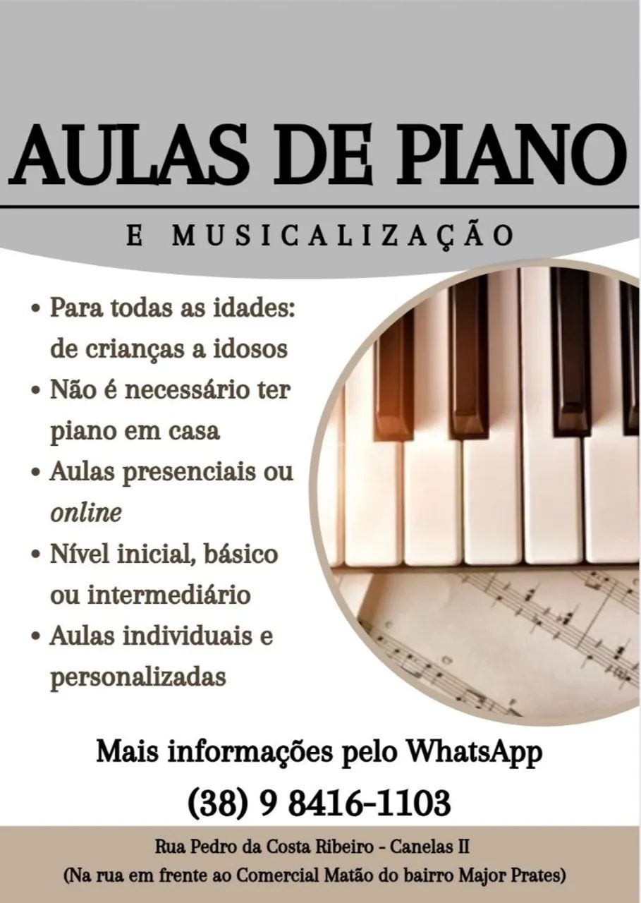 AULAS DE PIANO E EDUCAÇÃO MUSICAL - Foto 3