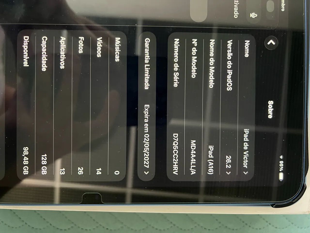 Ipad 11 - excelente com caixa e nota fiscal - Foto 3