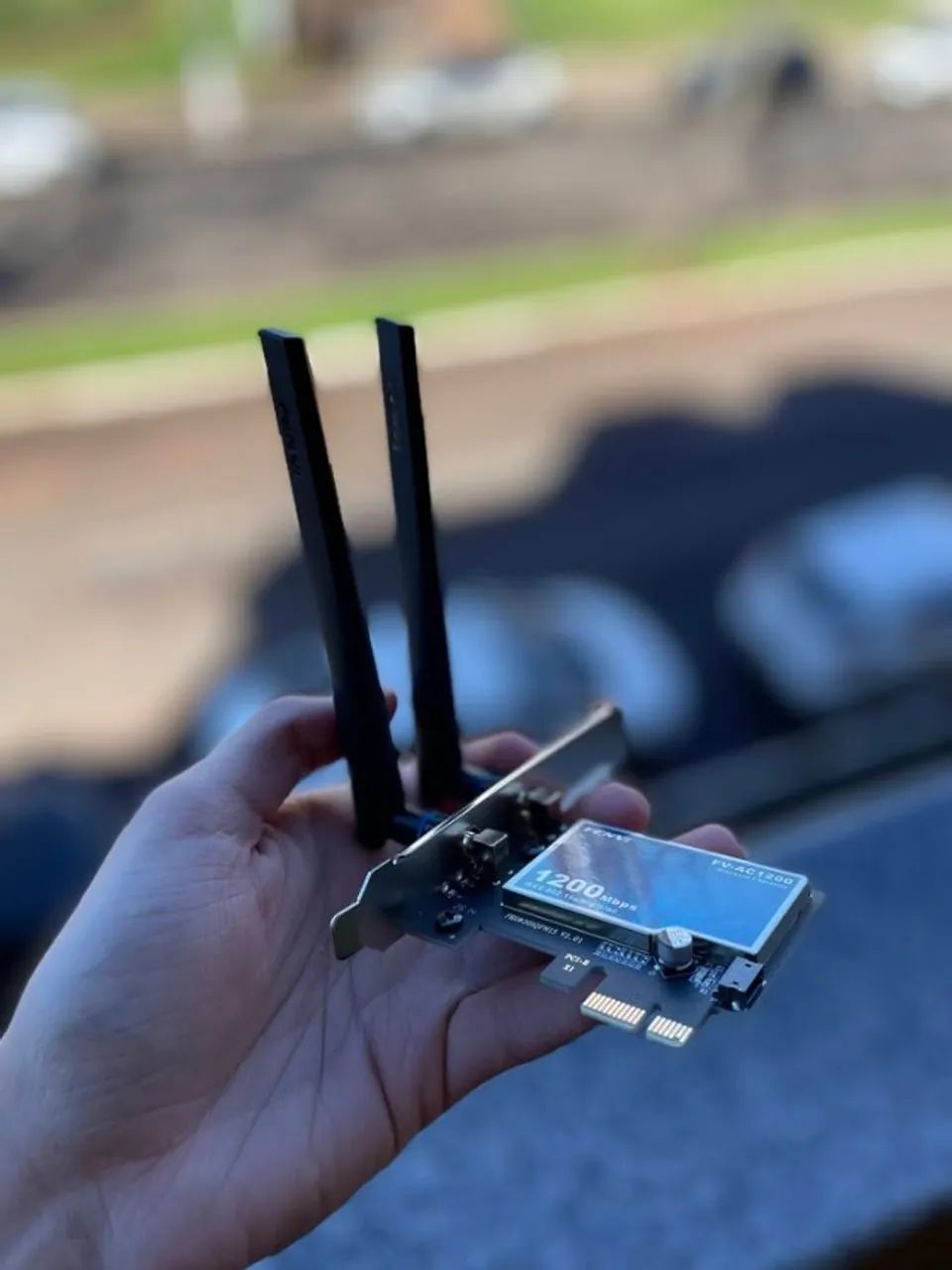 Placa de Rede Wi-Fi 5G e Bluetooth (PCIe) - Fenvi AC1200 - NOVA - Foto 3