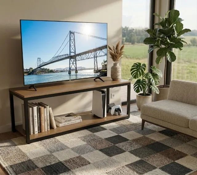 Rack para Tv 120cm Estilo Industrial