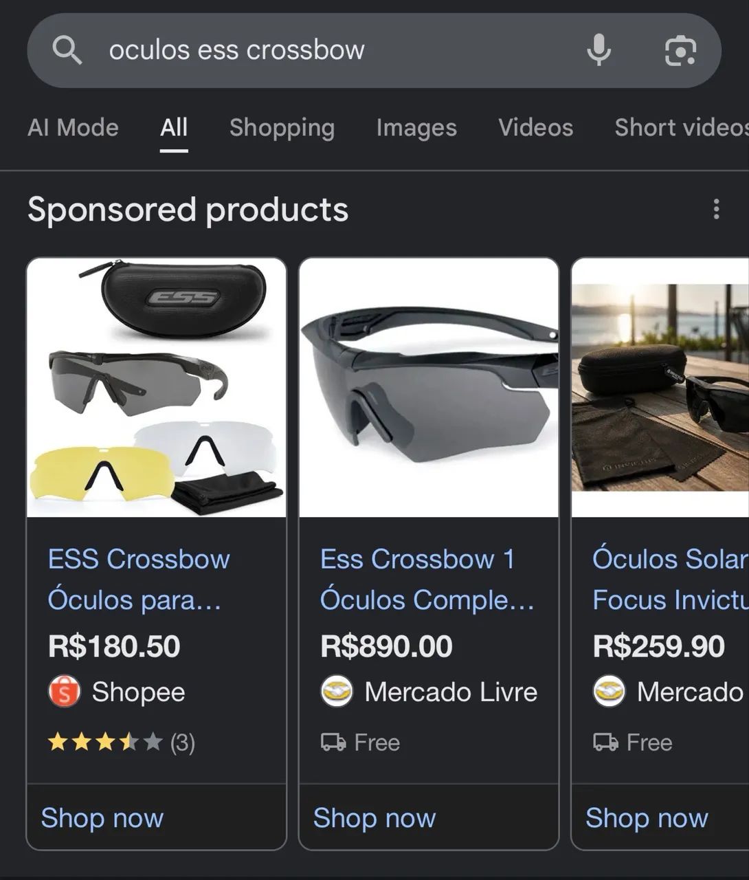 Óculos Ess Crossbow NOVO - Foto 5
