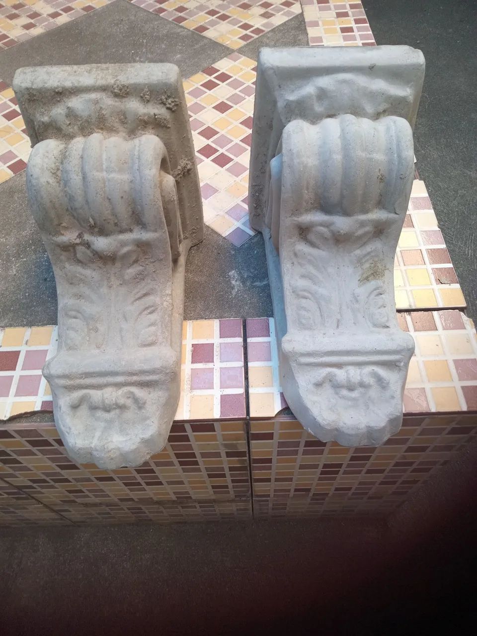 2 molduras de cimento 30cm 