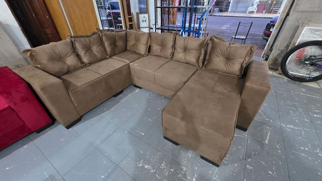 Sofa de canto com chaise novo  - Foto 3