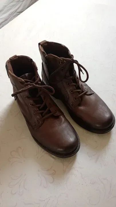 BOTA COM ZÍPER VINTAGE MARROM 41/42 