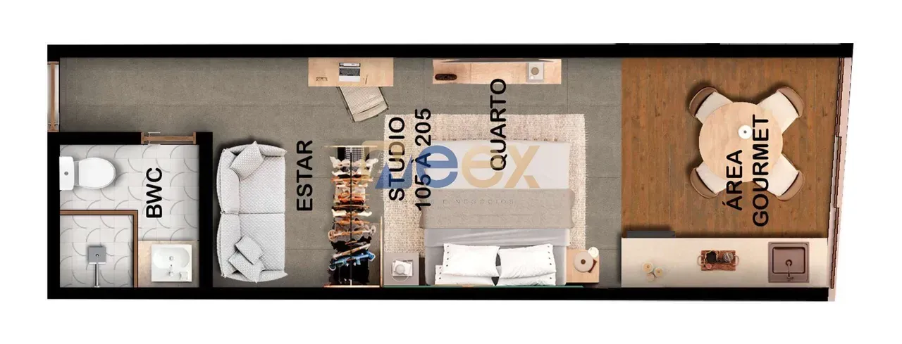 PLANTA 23m²