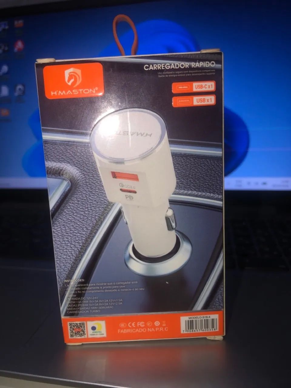 Carregador para carro USB e tipo-c  - Foto 2