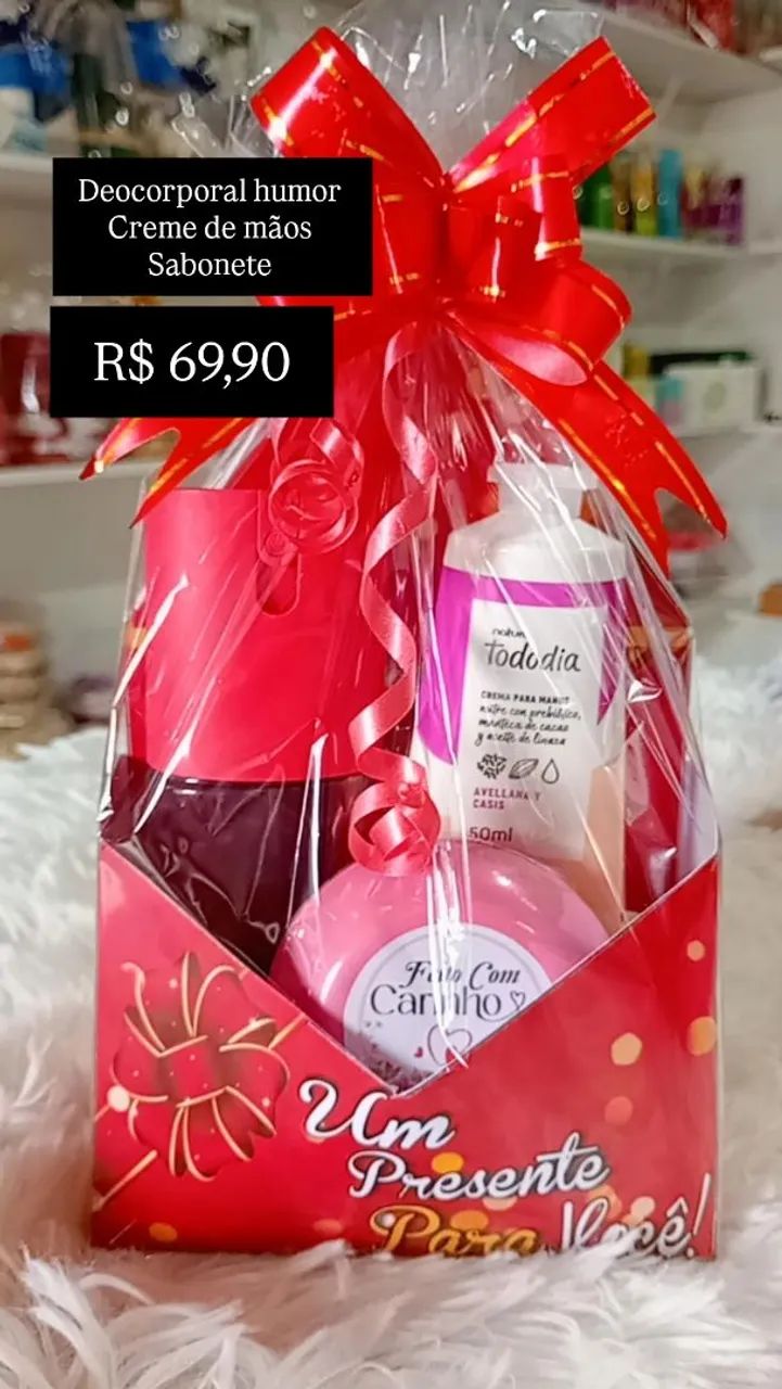 Desodorante corporal Humor , creme de mãos e sabonete 