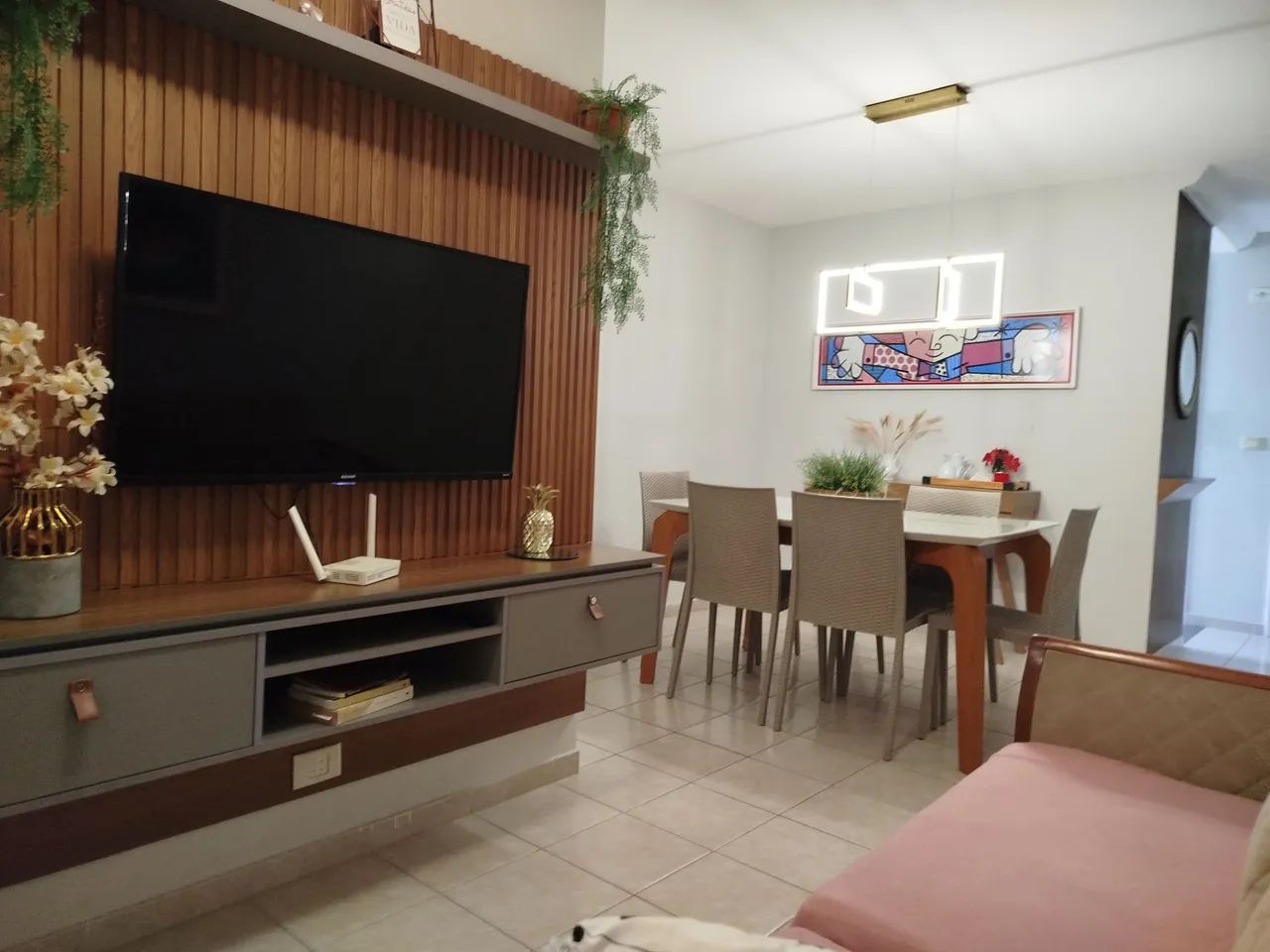 Alugo AP de frente para Unit mobiliado 