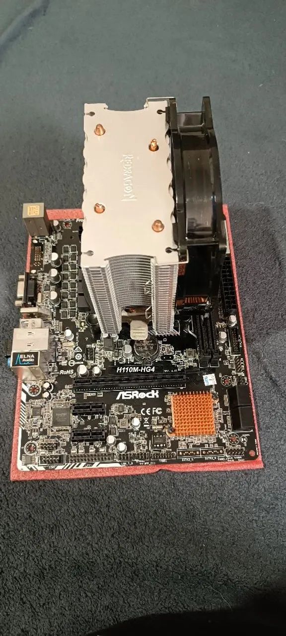 Kit i7 7700 com Cooler Redragon + Placa mãe H110 - Foto 2