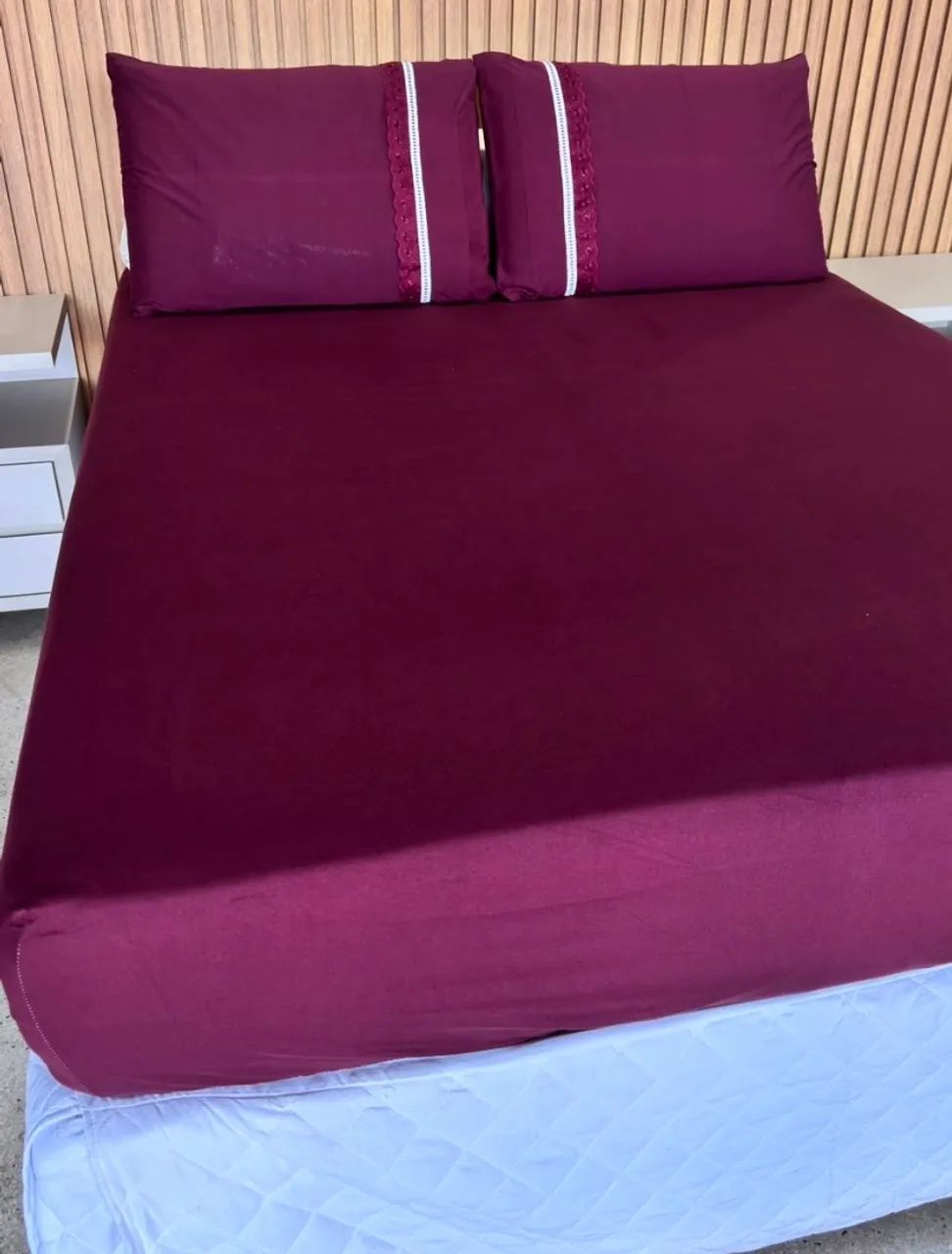 Lençóis de elástico malha 100% algodão  - Foto 5