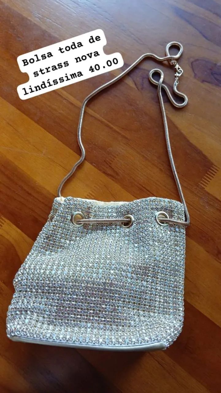 Bolsa brilho lind íssima  - Foto 2