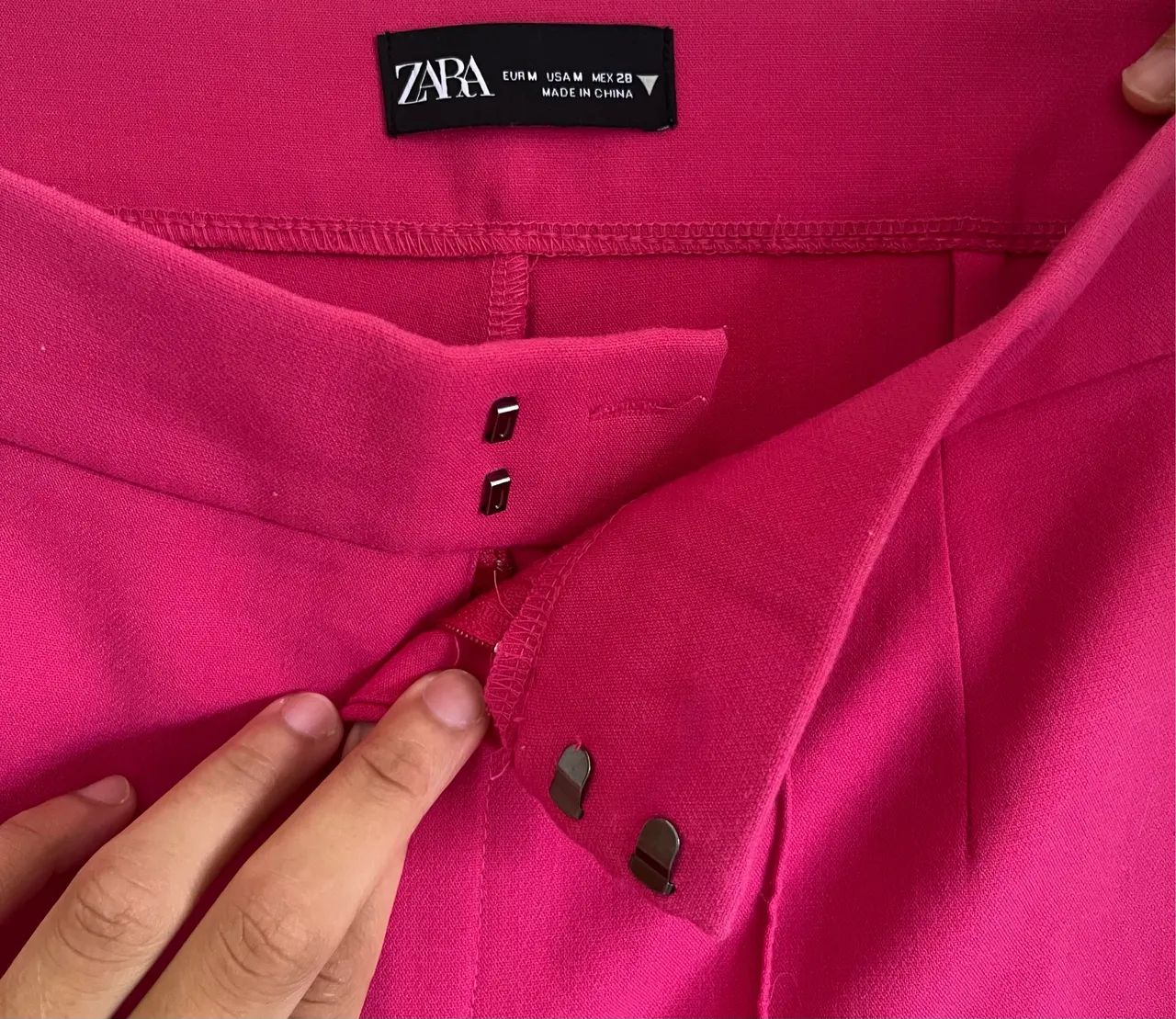 Calça Alfaiataria Zara Rosa M - Foto 3