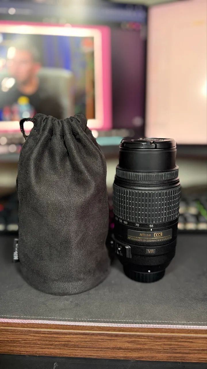 Câmera Nikon D3400 + Lente 18-55mm e 55-300mm - Câmeras e