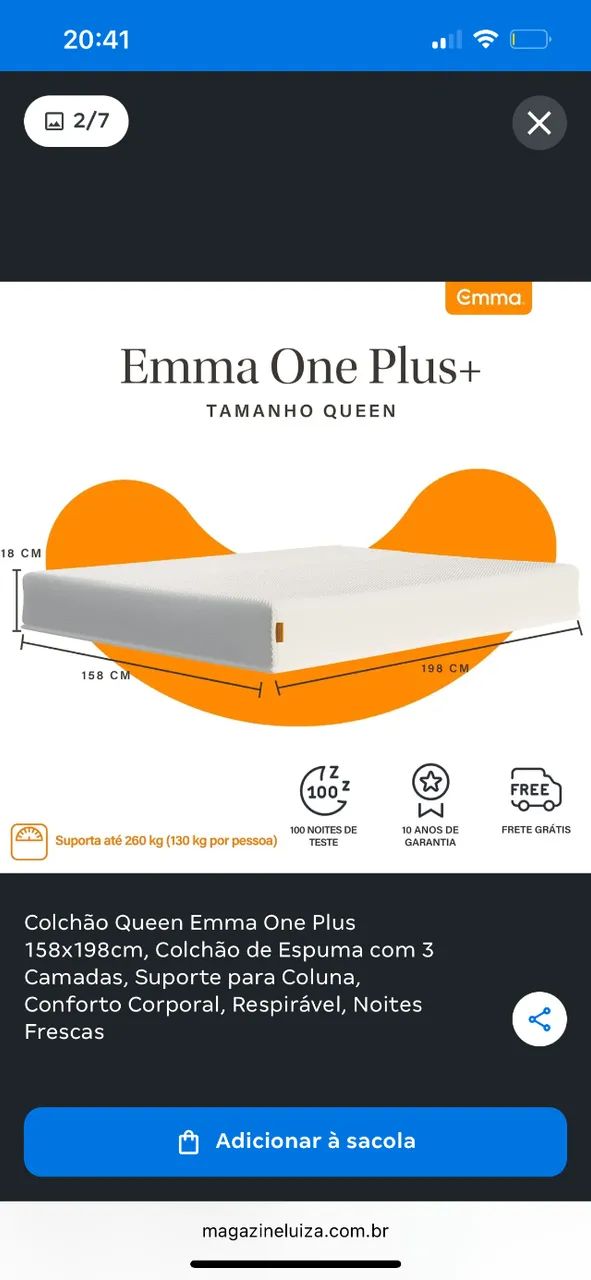Colchão Emma 
