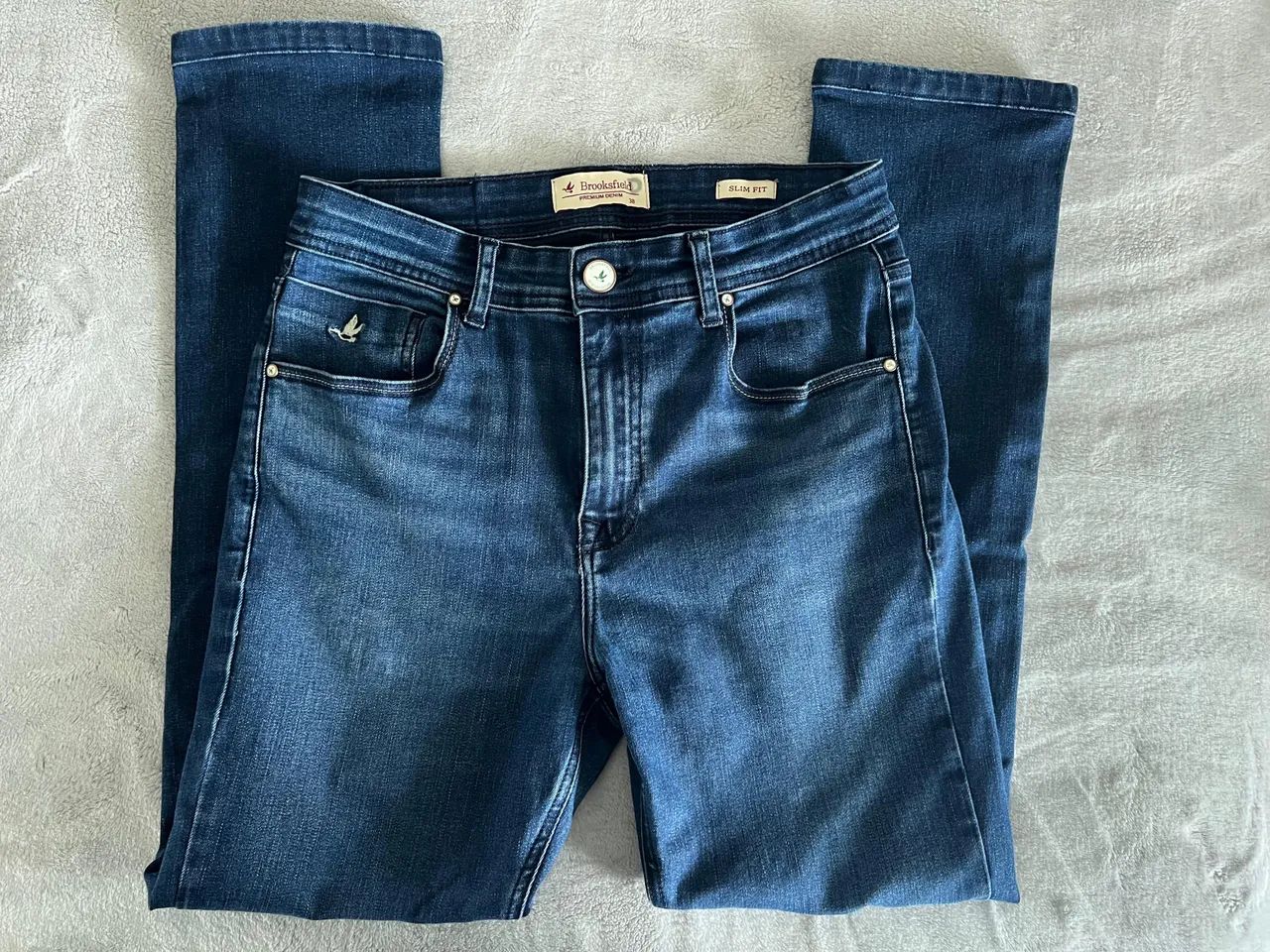 Calça jeans masculina slim fit Brooksfield