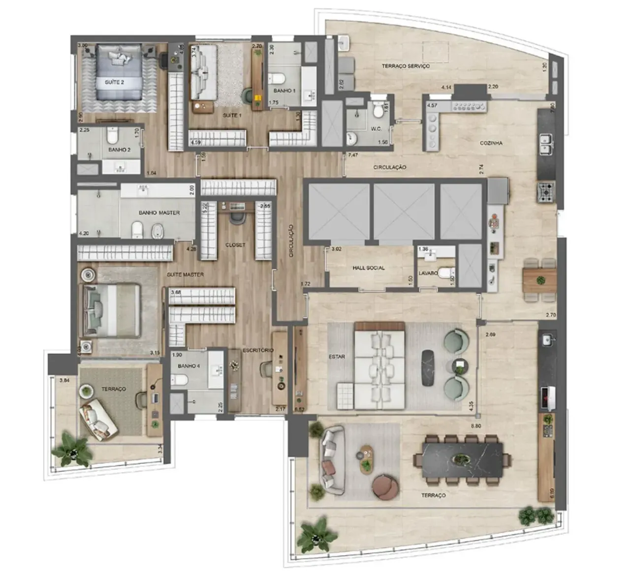 PLANTA 277m²