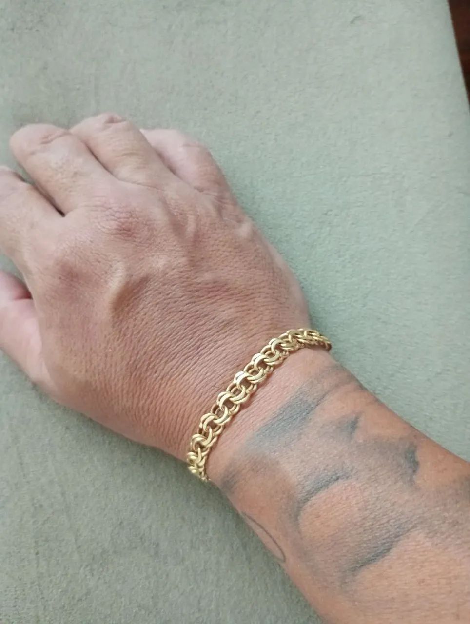Pulseira ouro 18k 21g LINDA  - Foto 3