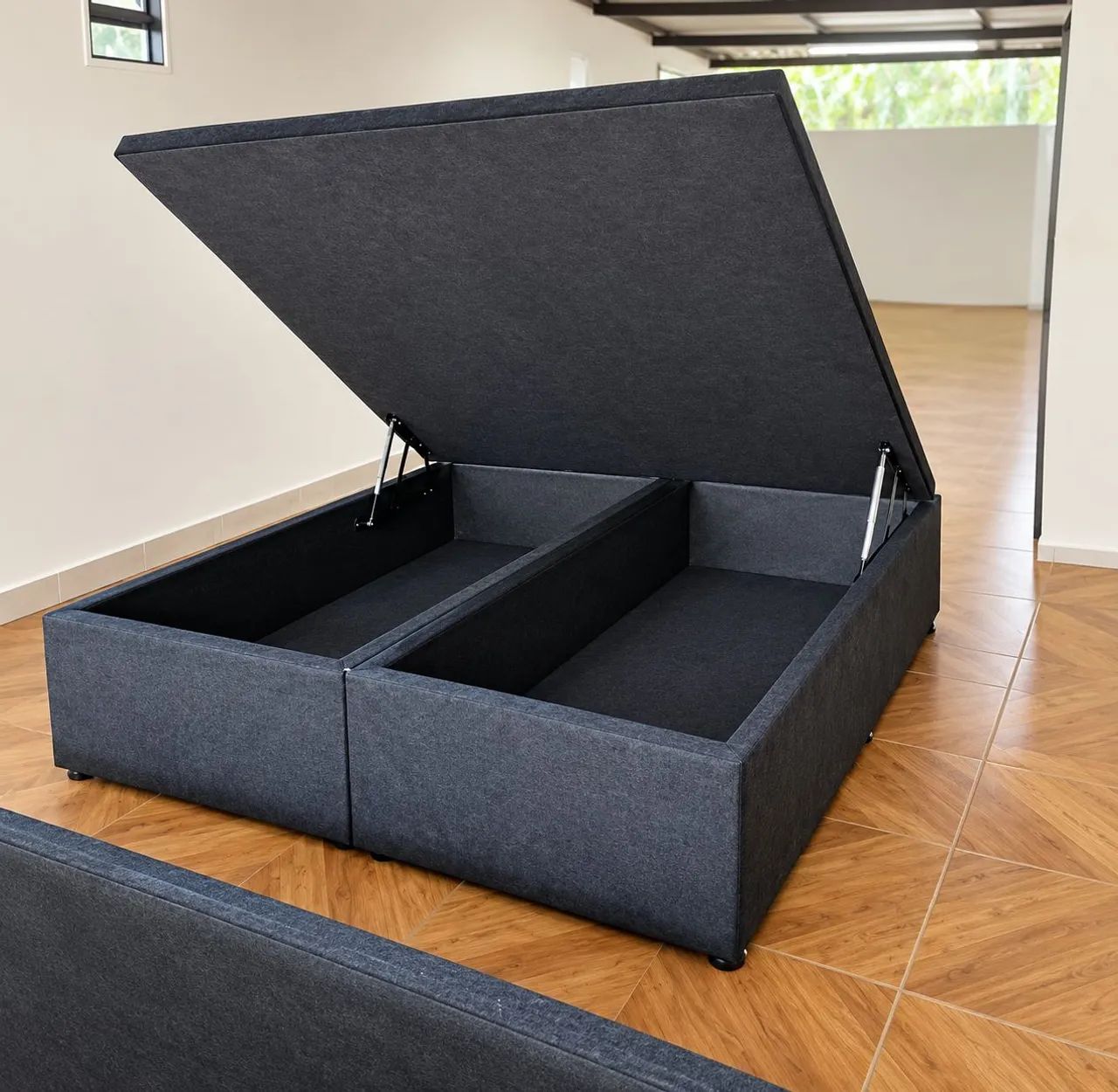 Base box baú preta Queen SIZE 