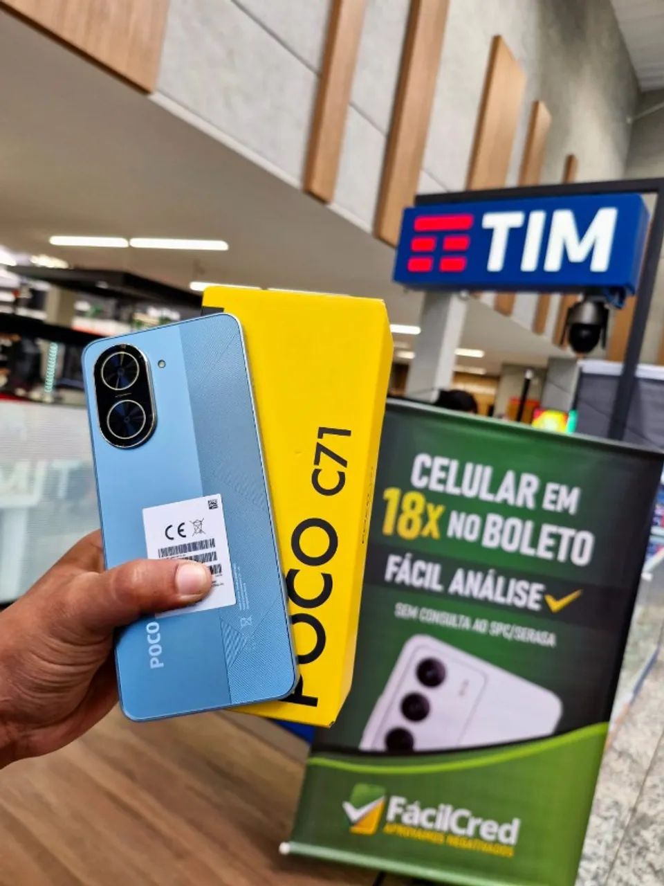 Celular novo no boleto