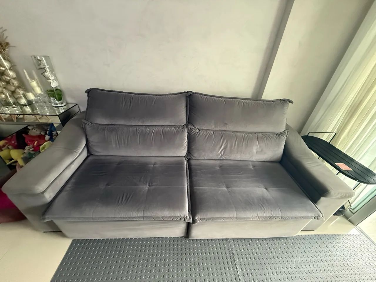 Vendo sofá 04 lugares 2,5m em ótimo estado  - Foto 5