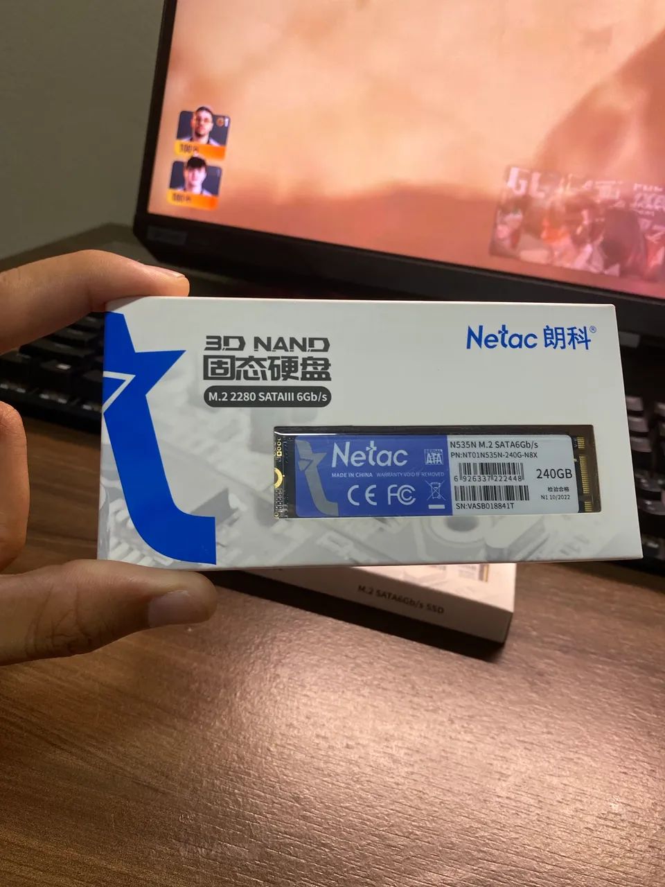 Vende-se SSD M2 Sata de 240gb da Netac - Foto 2