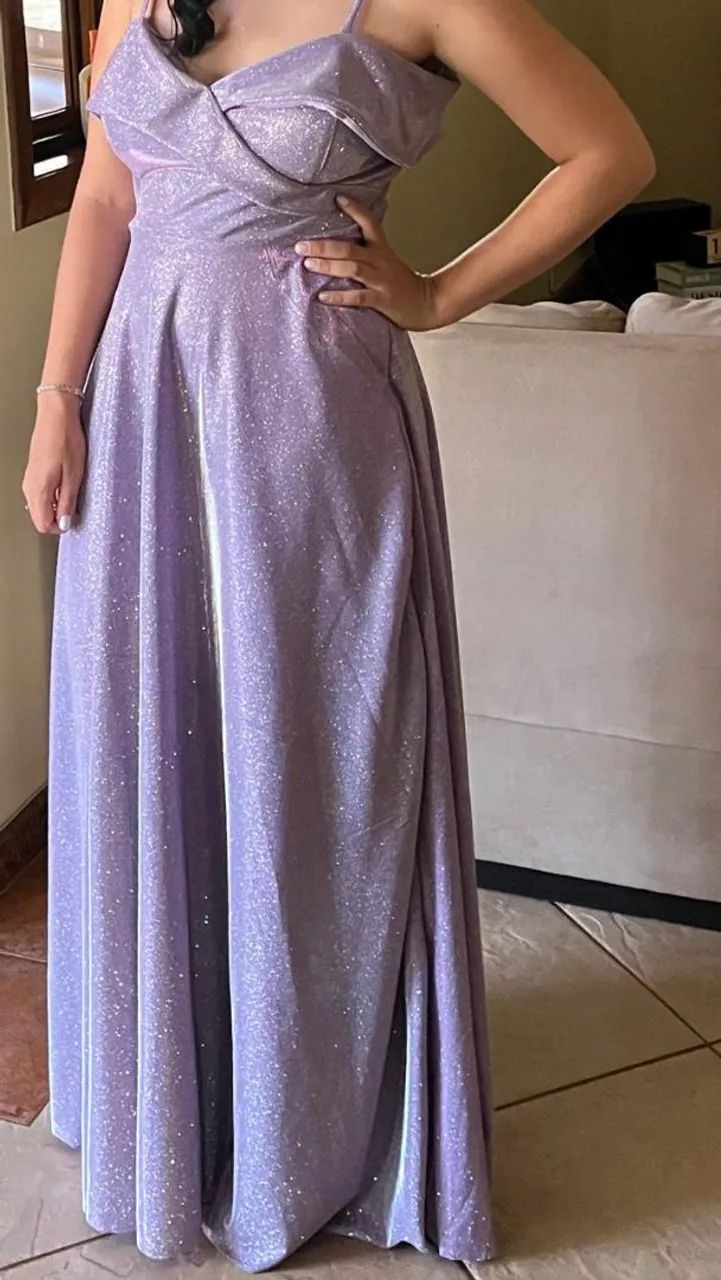 Vestido de Festa Lilás 